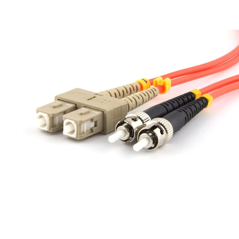 1-Meter Duplex Multimode St-Sc Fiber Patch Cable, Om1, Orange Jacket, 2.0Mm Pvc (Ofnr) 1