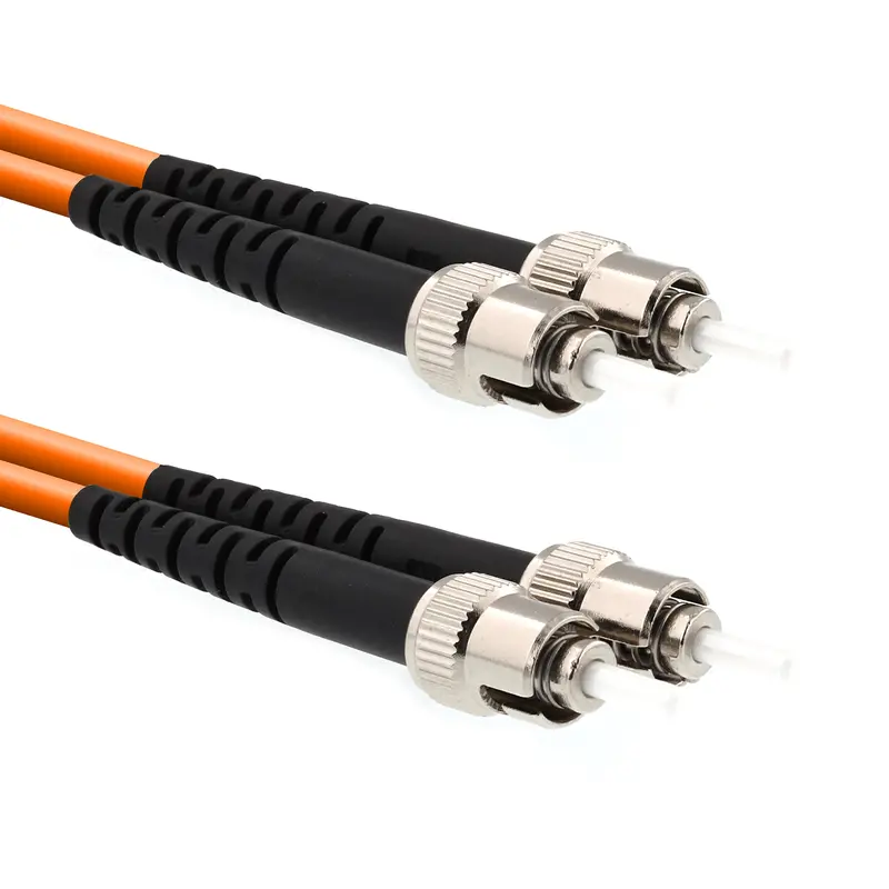 1-Meter Duplex Multimode St-St Fiber Patch Cable, Om1, Orange Jacket, 2.0Mm Pvc (Ofnr) 1