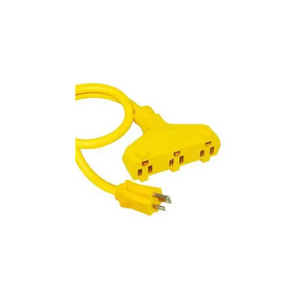 100-Foot Heavy-Duty Indoor/Outdoor 3-Outlet Extension Cord 1