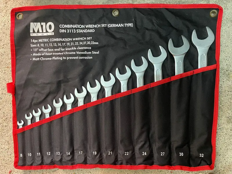 14-Piece 8–32 Mm Combination Wrench Set With Storage Box 1