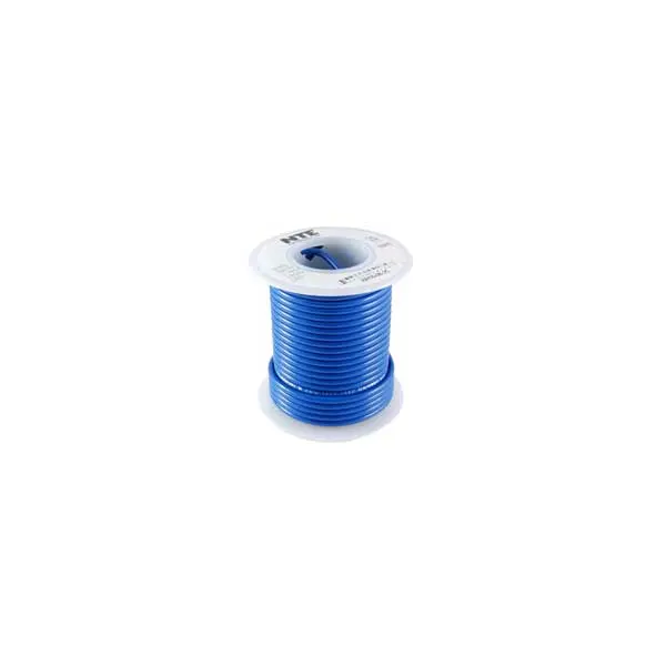 18 Awg Stranded Tinned Copper Hook-Up Wire – 300V Blue (25 Ft) 1