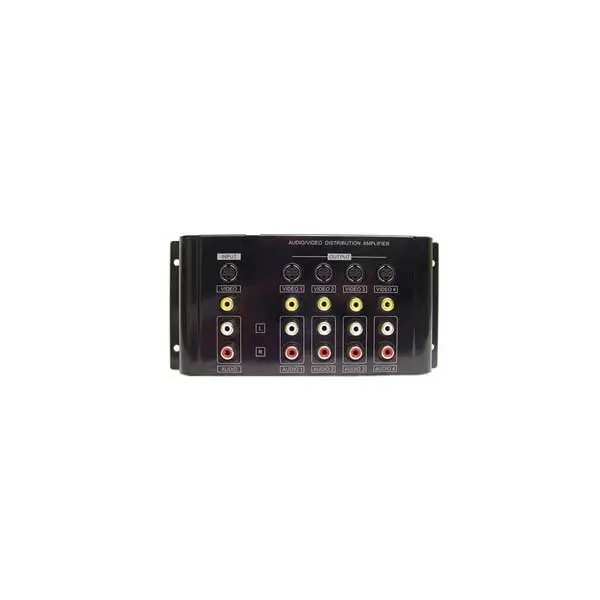1X4 Composite Video, S-Video & Analog Audio Distribution Amplifier 1