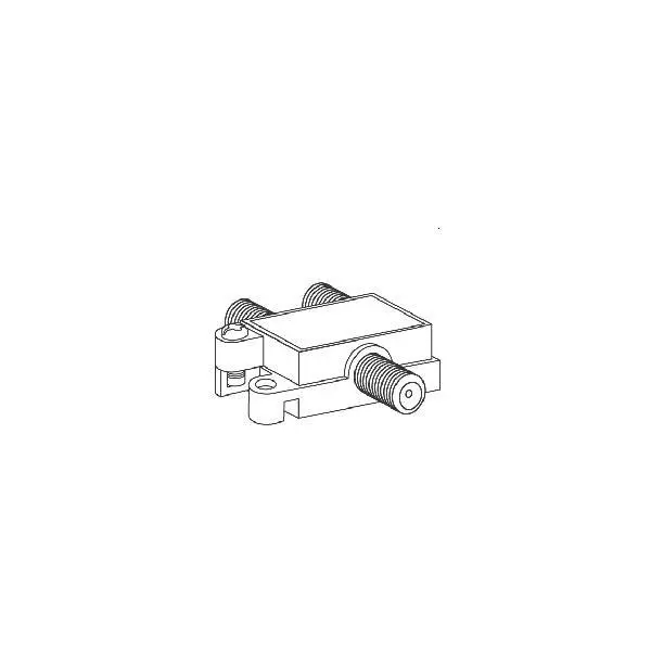 2-Way Coaxial Signal Splitter – Gold-Plated With Integrated Grounding Block 1