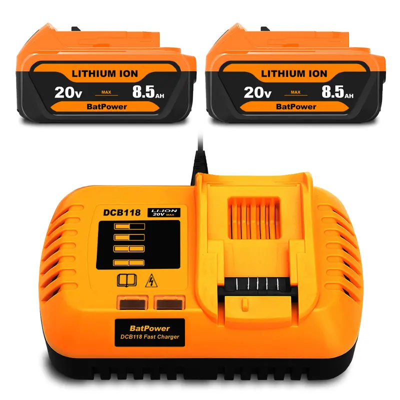 20V Max 8.5Ah Dewalt Battery & Charger Kit – Compatible With Dcb206/Dcb207/Dcb208 And Other 20V Tools 2