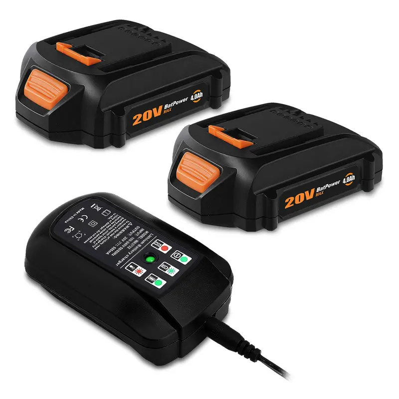 20V Worx Wa3575 Compact Battery & Charger Combo – 4.0Ah For Wa3742, Wa3520, Wa3525, Wa3575 Systems 2