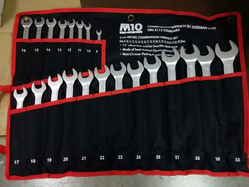 21-Piece Metric Combination Wrench Set (8–32 Mm) – Din Satin Finish 1