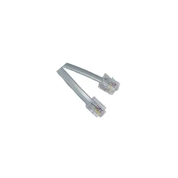 25-Foot Straight Rj11 Flat Satin Telephone Cord 1