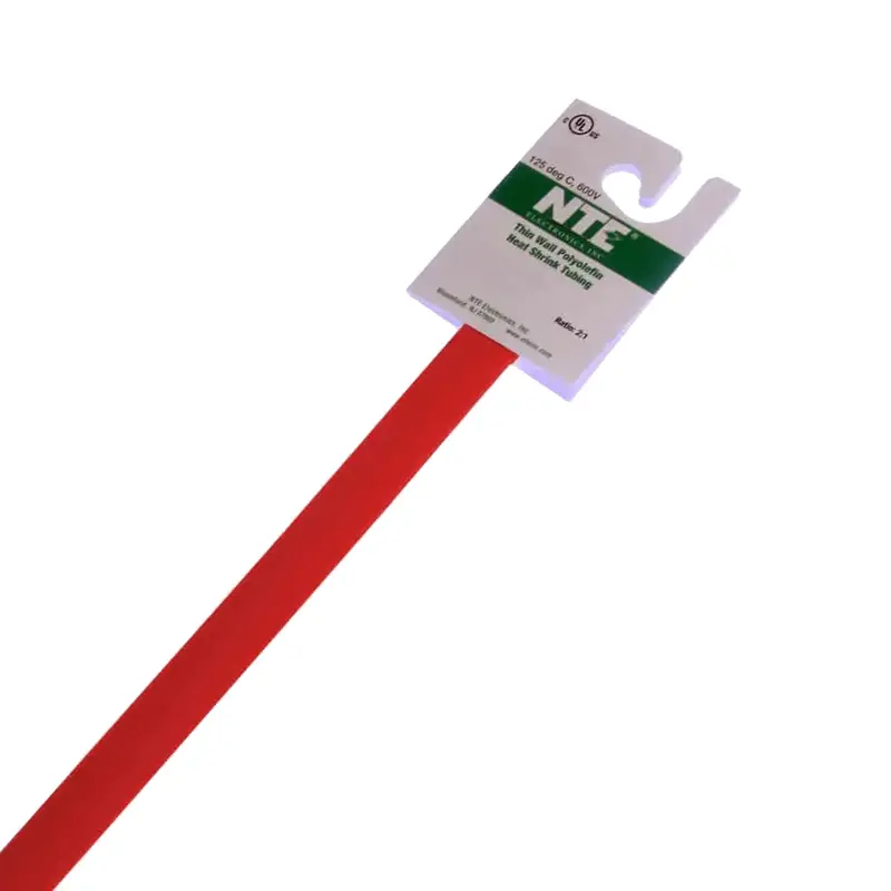 3/8-Inch Red Thin-Wall Heat Shrink Tubing – 2:1 Shrink Ratio, 4 Ft 1