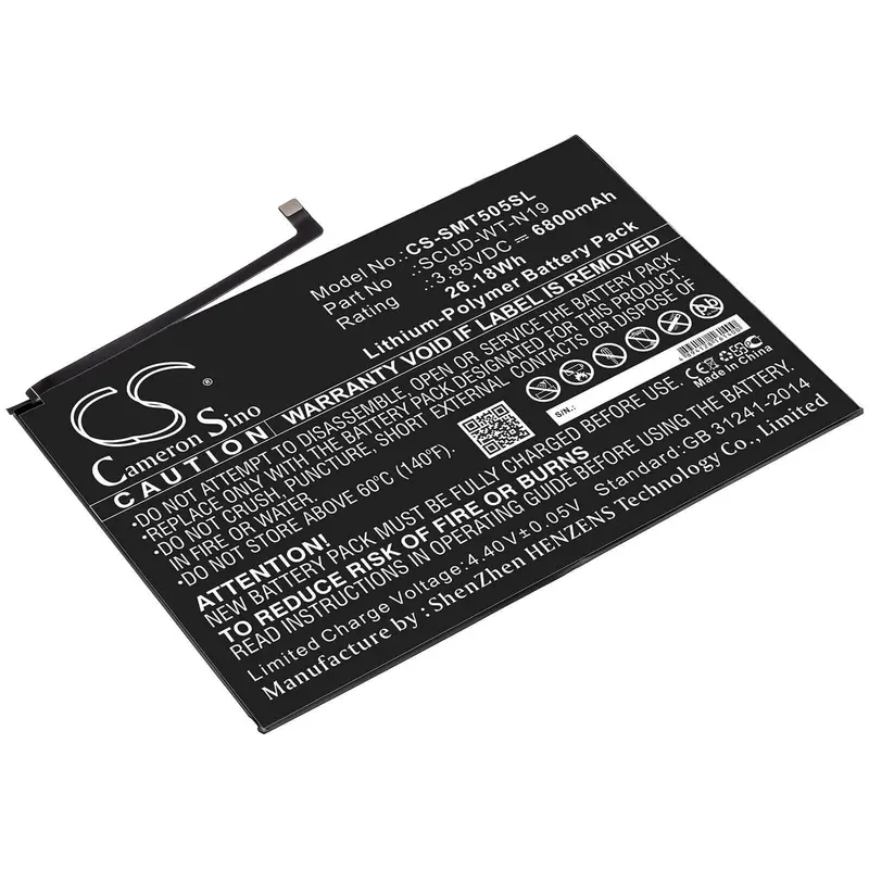 3.85V 6800Mah Li-Polymer Tablet Battery For Samsung Galaxy Tab A7 10.4 (2020), Sm-T500 1