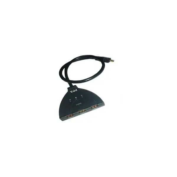 3-Port Hdmi Switch Featuring Integrated Cable 1