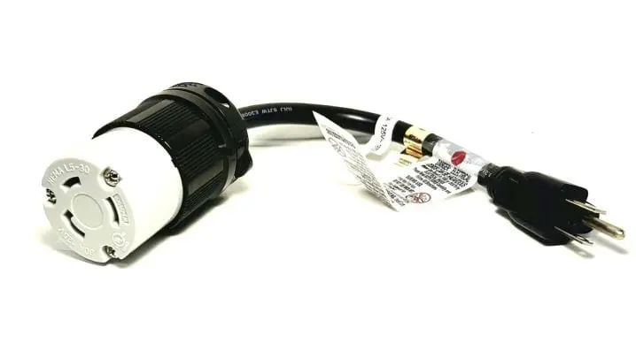 30-Amp Twist-Lock To 15-Amp Plug Adapter For Power Tools 1