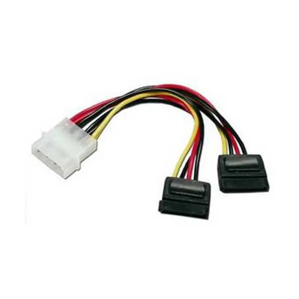 6-Inch Dual Sata Internal Y-Power Cable – Supports Two Drives From One Source 1