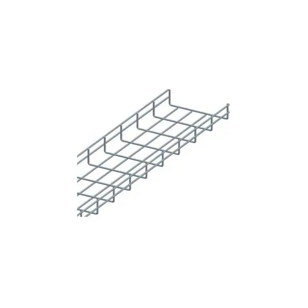 6-Inch Wide × 2-Inch High Galvanized Wire Mesh Cable Tray – 5-Foot Length 1
