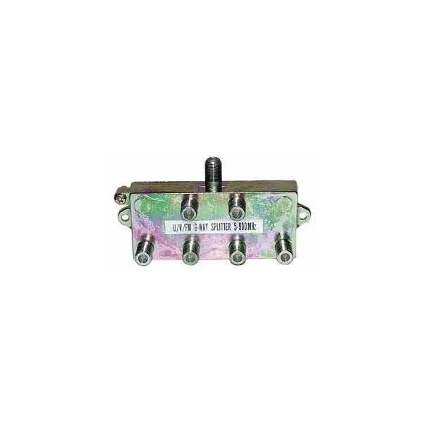 6-Port Indoor/Outdoor Hybrid Signal Splitter For Cctv And Av Applications 1