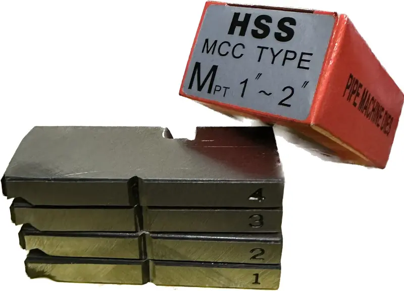 666 Pdhs-6Mb1020 Hss Pipe Die Set – Bspt Thread (1"–2") 1
