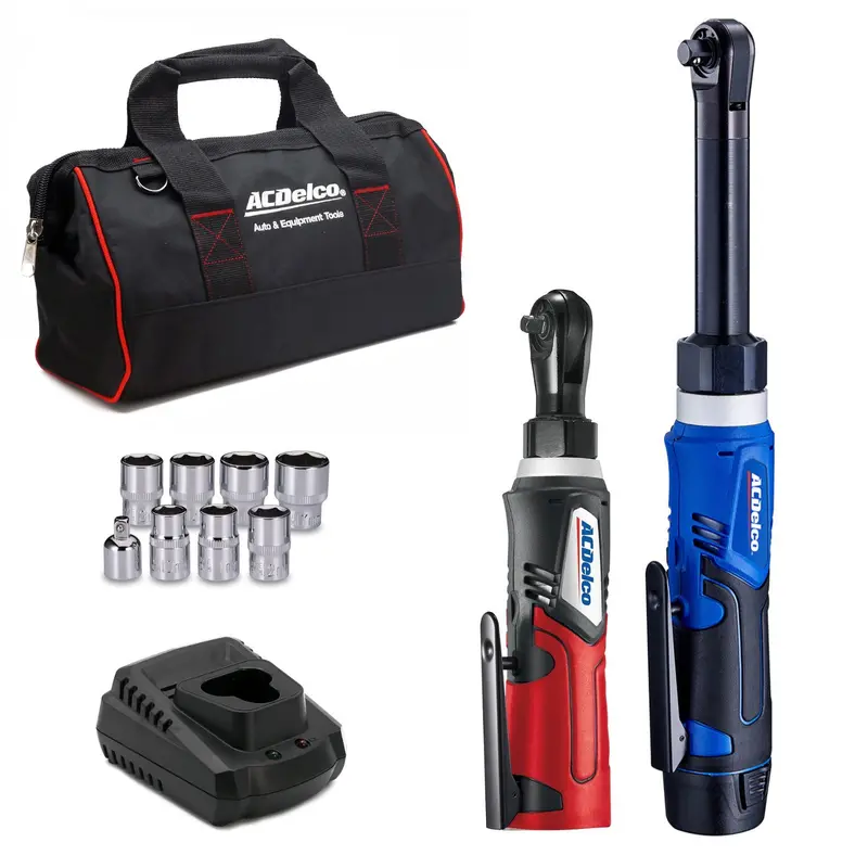 Acdelco Arw1218-K18 G12 12V Dual-Ratchet Combo Kit | Includes 3/8-Inch Extended And 1/4-Inch Brushless Ratchet Wrenches 1