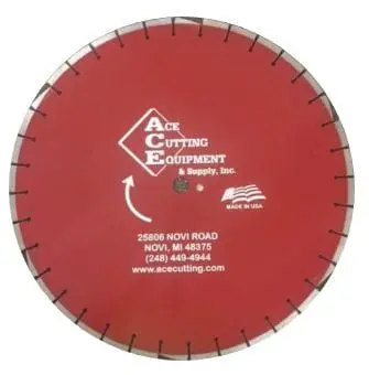 Ace A32 Asphalt-Cutting Diamond Blade 1