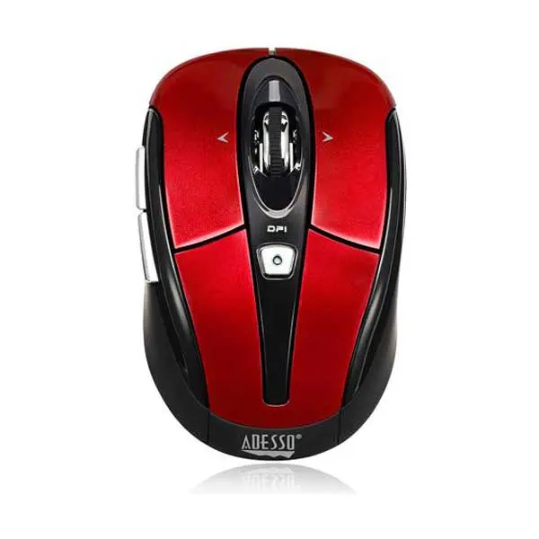Adesso Imouse-S60R Red 2.4 Ghz Programmable Nano Wireless Mouse 1