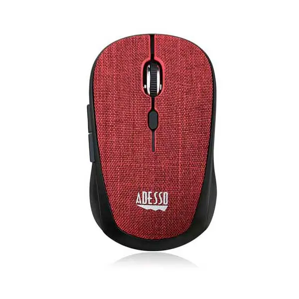 Adesso Imouse S80R Wireless Optical Mini Mouse – Red Fabric Design 1