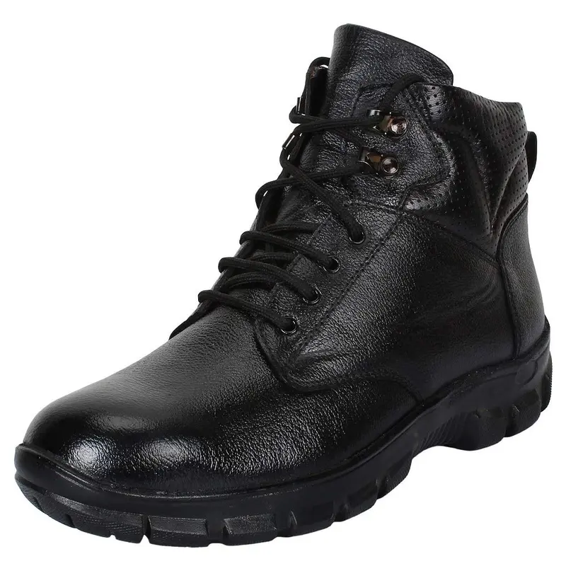 Aegon Tusker Black Safety Shoes – Steel-Toe, Water-Resistant Industrial Footwear For Men 1