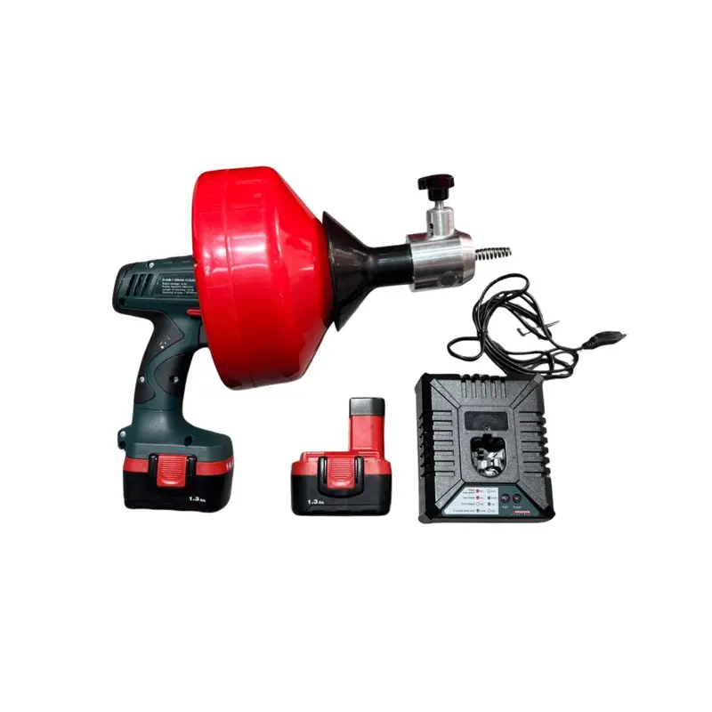 Aiko 14.4V Cordless Drain Cleaner – 8 Mm X 10.7 M Cable, Includes Battery & Charger | Dc-D62B-08 1