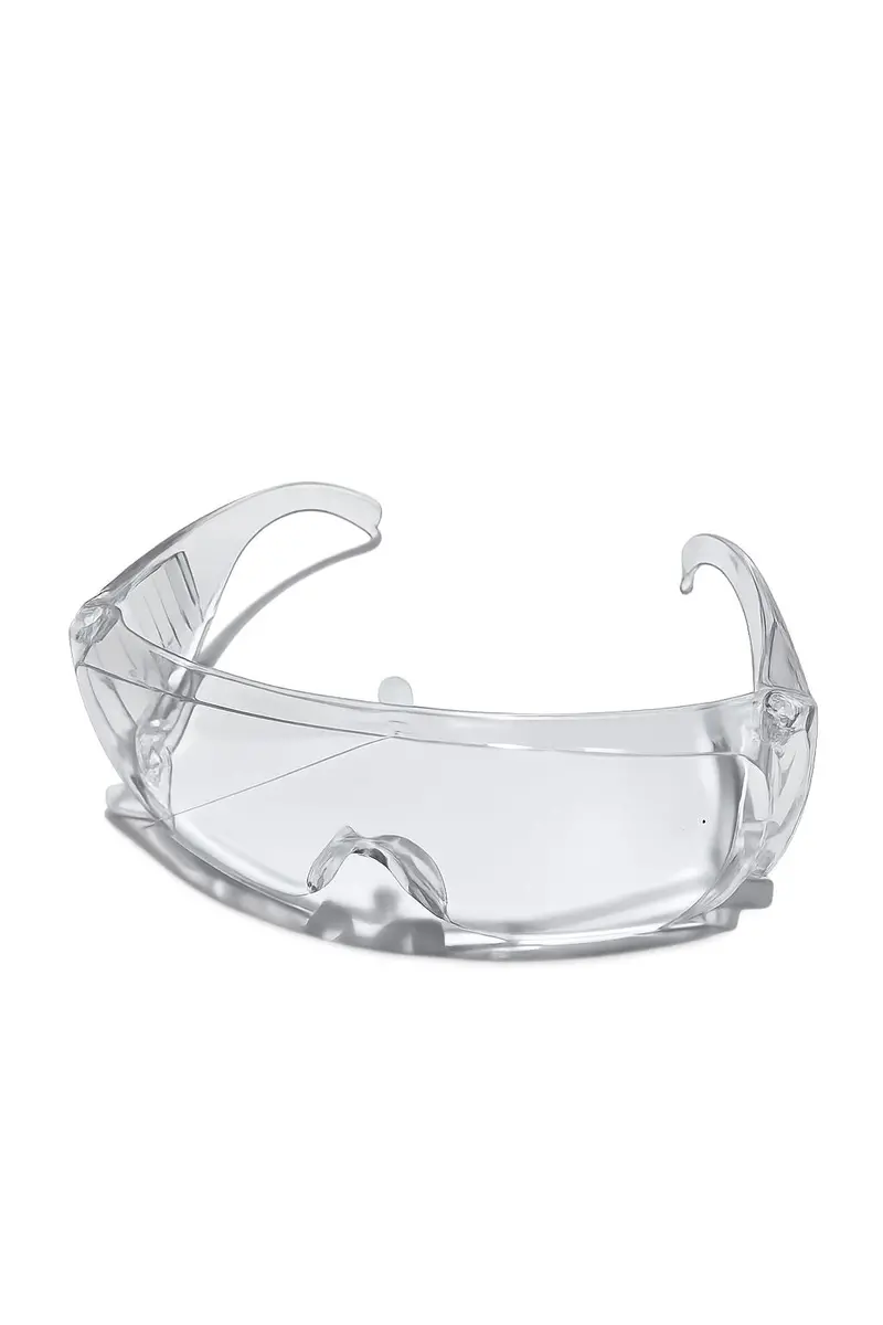 Aiko Clear Safety Spectacles With Square Frame – Designed For Wear-Over Eyewear (Spec-A30011-Xg) 1