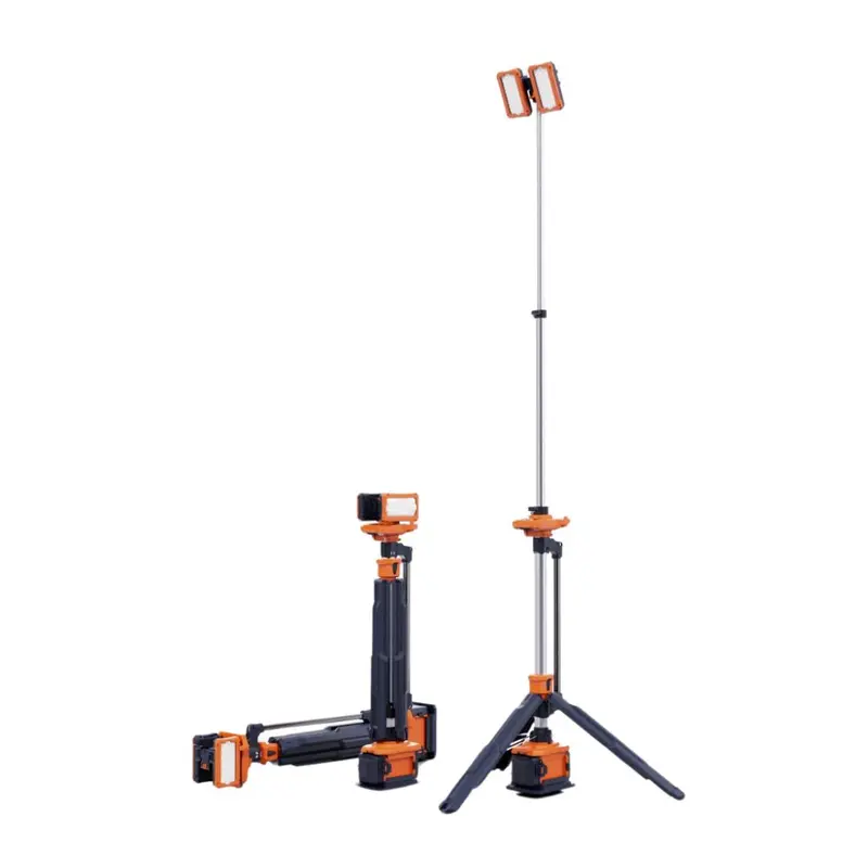 Aiko Ip66 Portable Tower Light – 3.1M, Dual Small Batteries & Single Charger (Model Atl-300-3.1M) 1
