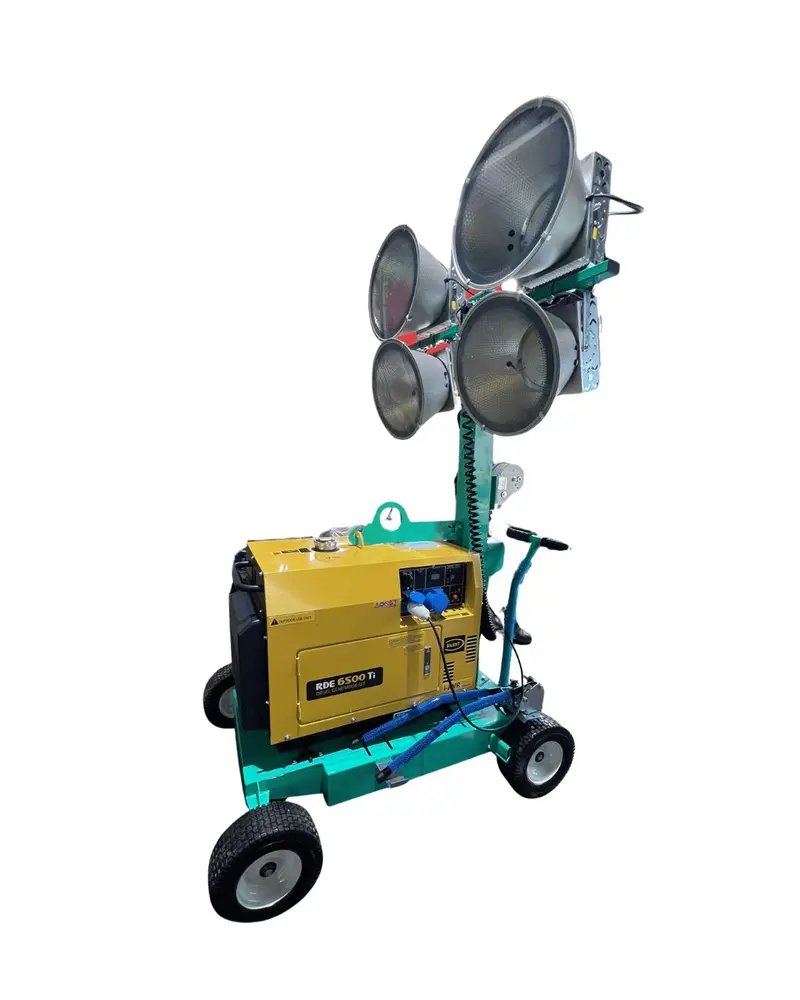 Aiko Led Tower Light + Silent Diesel Generator Combo – 4.5Kva 240V Power & 400W Lighting System 1