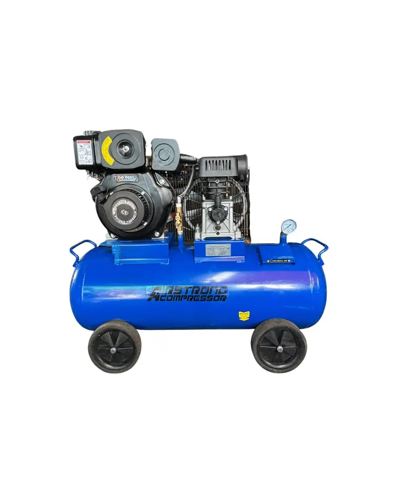 Airstrong 3 Hp Aluminum Single-Stage Air Compressor – 100L Tank, Powered By Lt-173F Diesel Engine | Assa30-100H+D173F 1