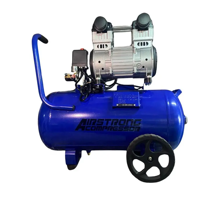 Airstrong 3Hp Oil-Free Silent Air Compressor – 50L Tank, 240V Portable Unit 1