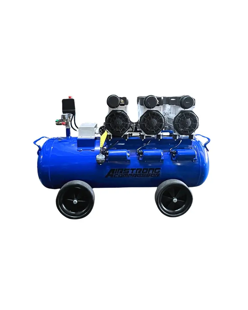 Airstrong Gdg40-3-65L 4 Hp Oil-Free Quiet Air Compressor – 65L Tank, 230V, Triple-Pump System 1