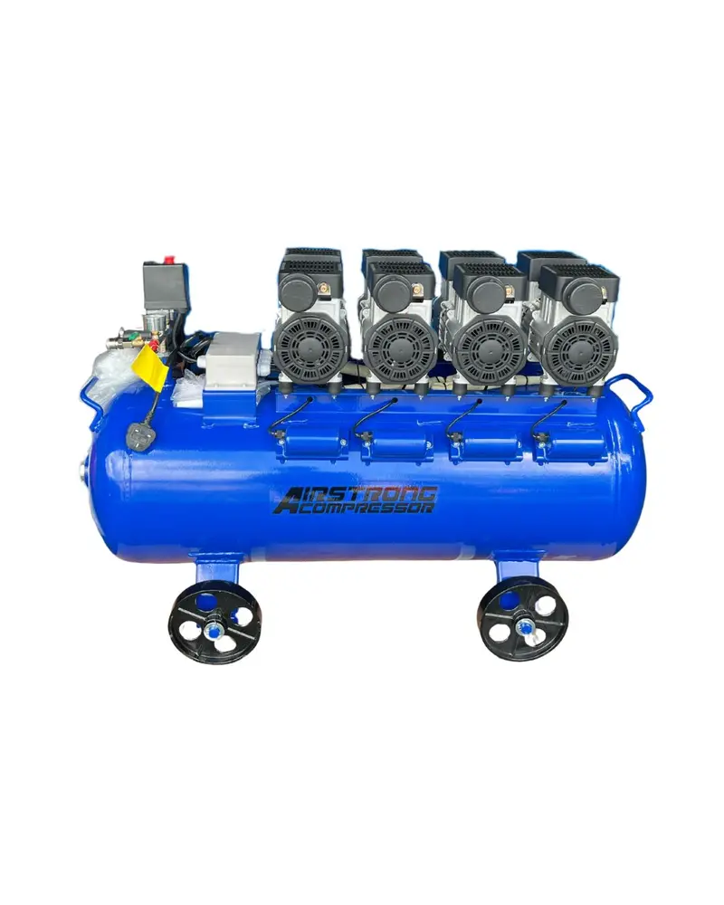 Airstrong Gdg50-4-100L 5 Hp Oil-Free Silent Air Compressor – 100L Tank, 230V, Quad-Pump Design 1