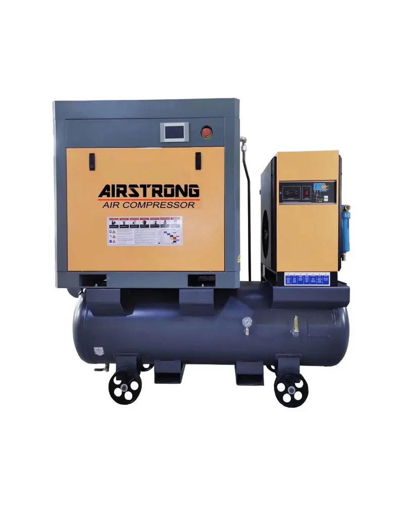 Airstrong Vsd Screw Air Compressor – 10/15/20 Hp, 16 Bar, Integrated Tank & Refrigerated Dryer | A-Aspmtd-16 1