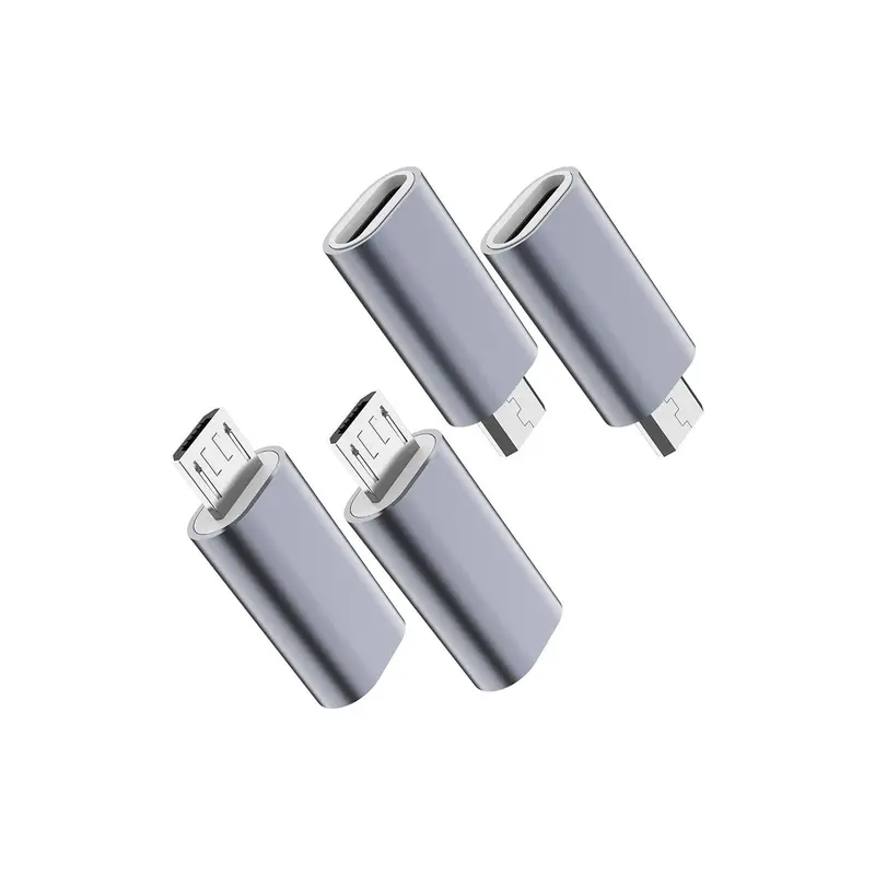 Altex Preferred Usb-C Female To Micro-Usb Male Adapter Pack – 4X Grey Units 1