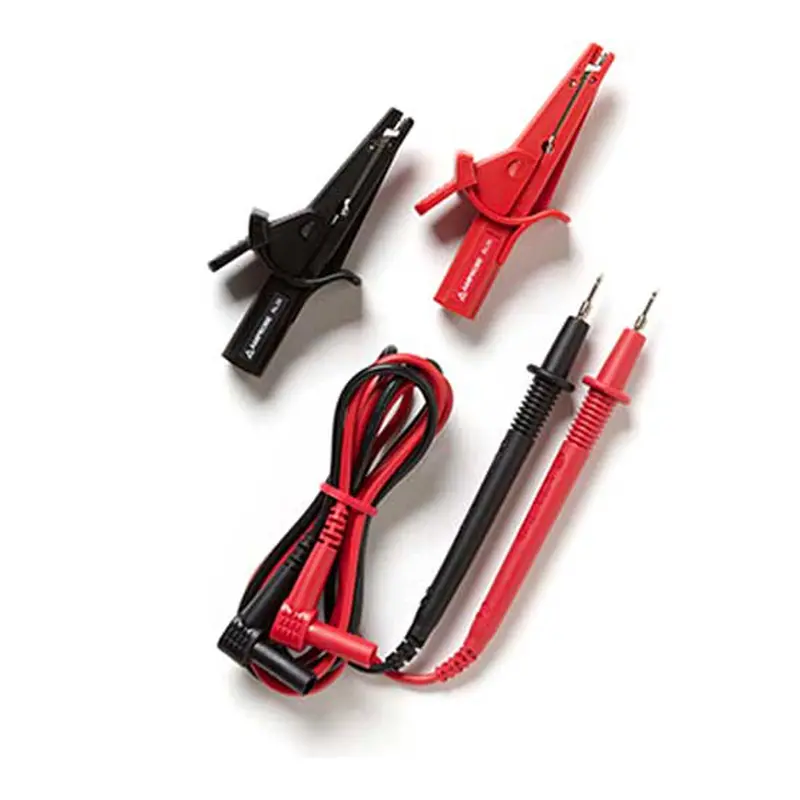 Amprobe Tl35B Test Lead Set – Pvc-Insulated Probes With Threaded Alligator Clips 1