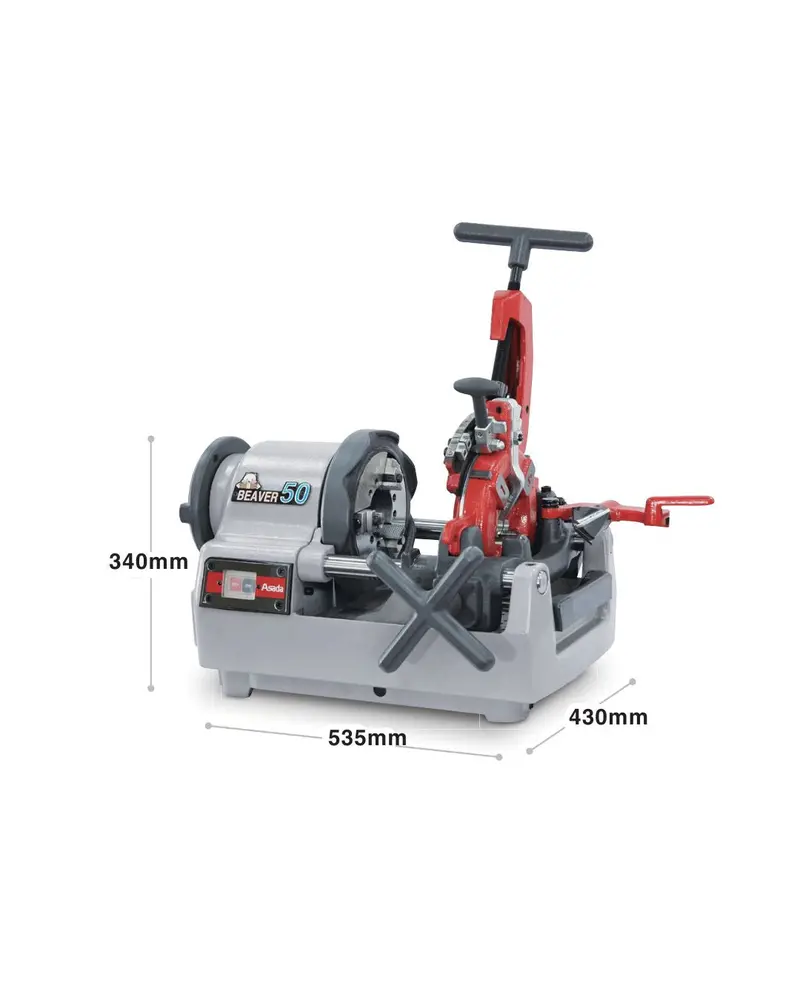 Asada Tm-As-B50M Manual 2-Inch Threading Machine (Beaver Type) With 50-Meter Capacity 1