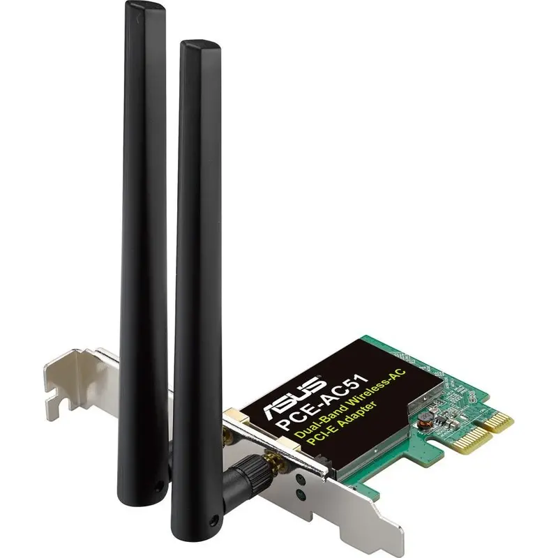 Asus Pce-Ac51 Ac750 Dual-Band Wi-Fi Pci Express Adapter 1