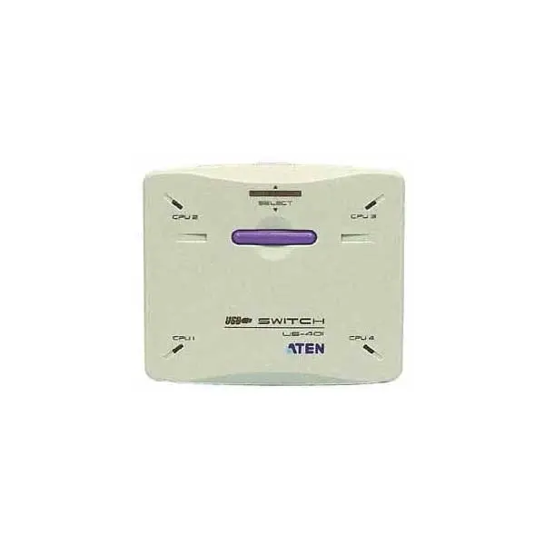 Aten Us401 4-Port Usb Peripheral Sharing Switch – Manual Toggle, Plug-And-Play 1