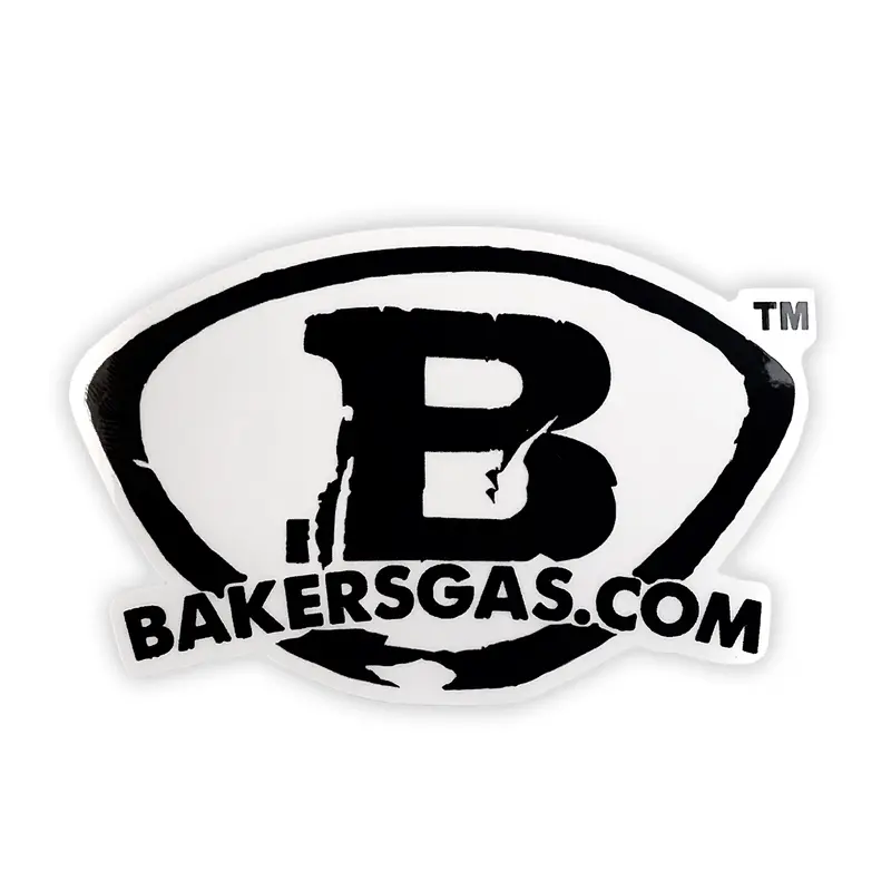 Baker'S Gas Brand Clear Logo Decal 1