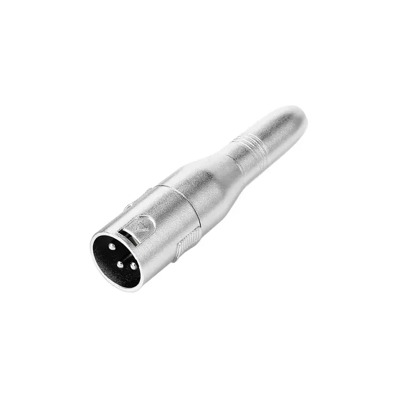 Balanced Audio Xlr Male-To-Trs Adapter – 3-Pin Xlr To 1/4" Trs Coupler For Mics & Studio Gear (T660-Am) 1