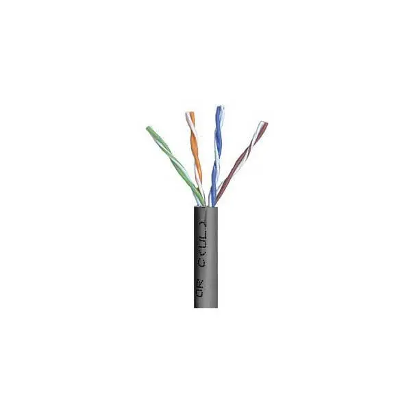 Belden 1585A Black Cat5E Plenum Cmp Ethernet Cable — 23 Awg, 4-Pair, 200 Mhz, Bulk By The Foot 1