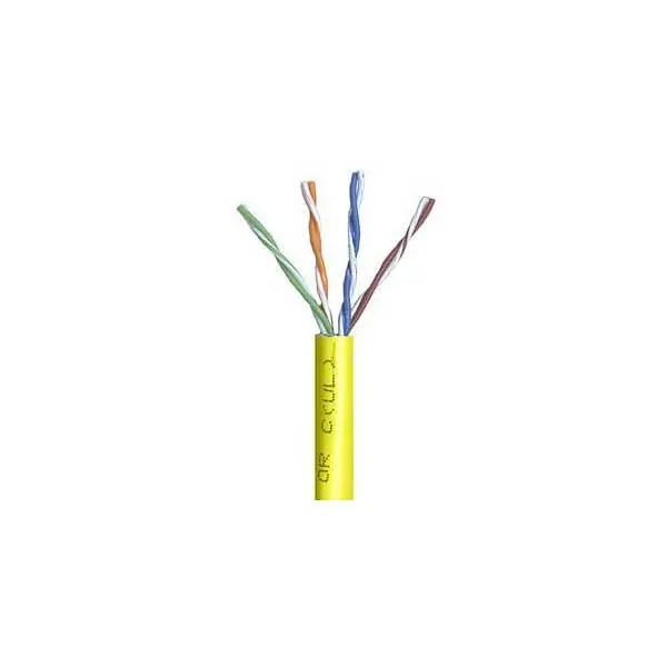 Belden 1585A Yellow Cat5E Plenum Cmp Ethernet Cable — 23 Awg, 4-Pair, 200 Mhz, Bulk By The Foot 1