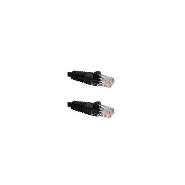 Black Cat5E Booted Ethernet Patch Cable – 10 Foot Balanced-Length Lan Cable 1