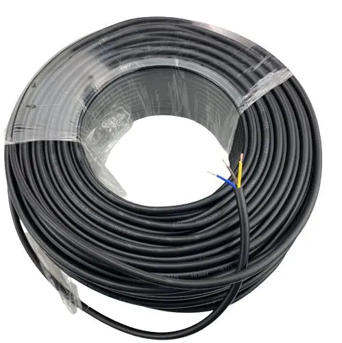 Black Pvc Flexible Power Cable – 3-Core × 2.5Mm², 35-Meter Roll 1