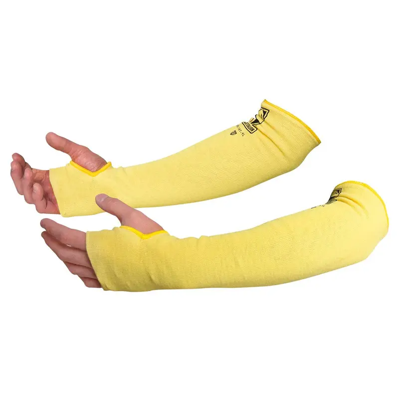 Black Stallion Kevlar Knit A3 Cut-Resistant Sleeves – Thumb-Slot Design 1