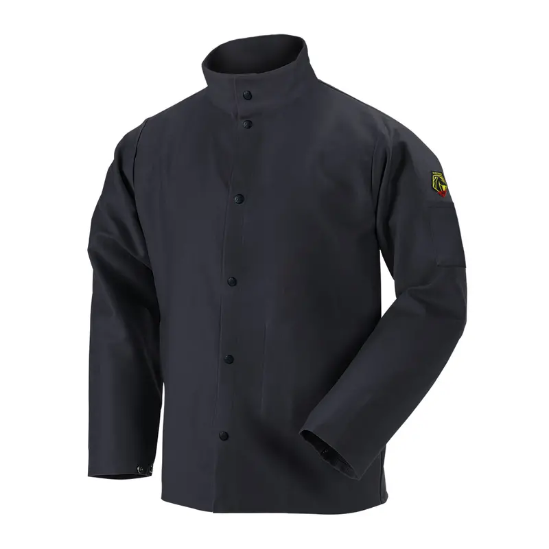 Black Stallion Truguard 200 Fr Cotton Welding Jacket In Black (Fbk9-30C) 1