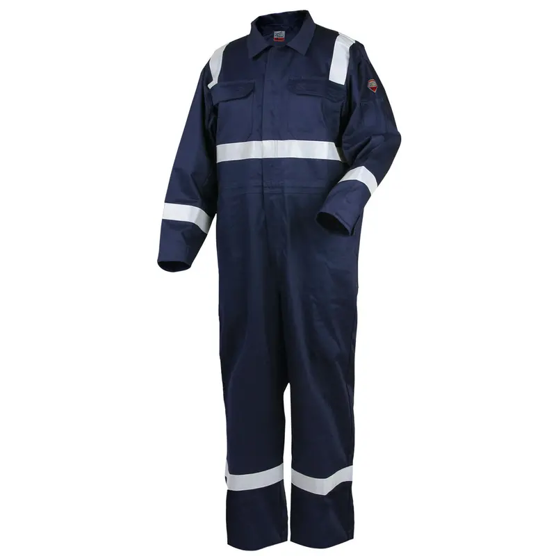 Black Stallion Truguard 300 Fr Reflective Coveralls – Navy, Enhanced Visibility & Protection 1