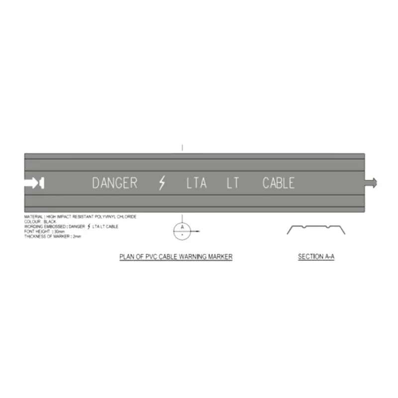 Black Upvc Cable Slab – 172Mm × 1000Mm Floor Protection Cover For Wiring Installations 1