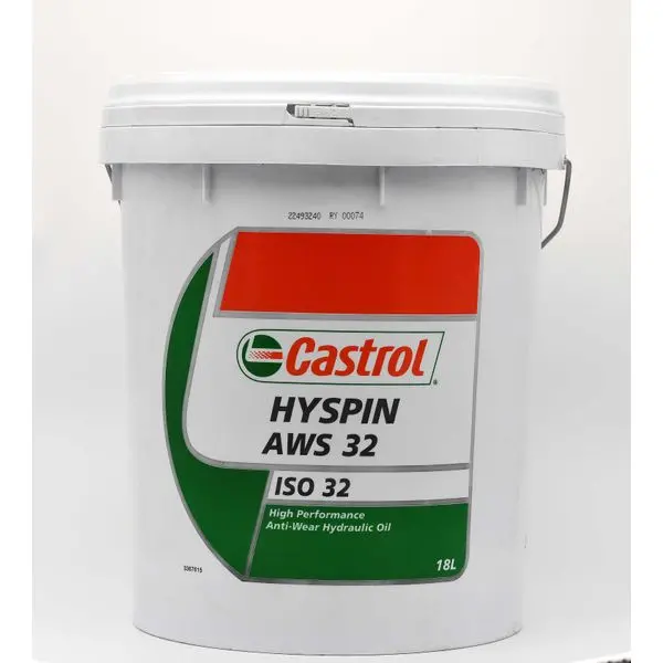 Castrol Hyspin Aws 32 Hydraulic Oil – 18-Liter Drum For Industrial Systems (Model Oil-C3218) 1