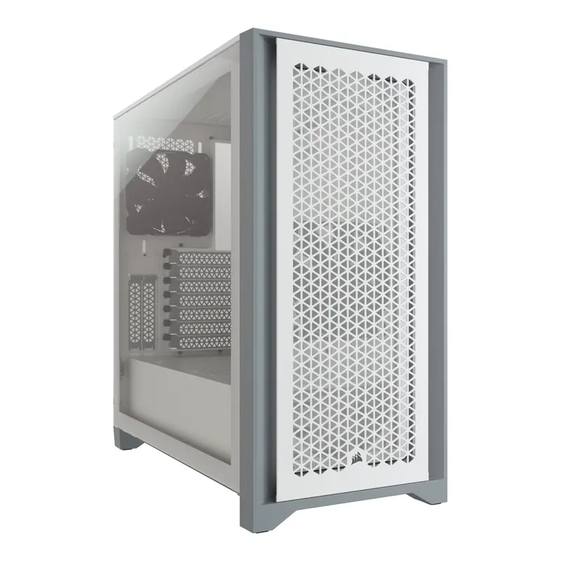 Corsair 4000D Airflow Mid-Tower Atx Case – White Tempered Glass 1